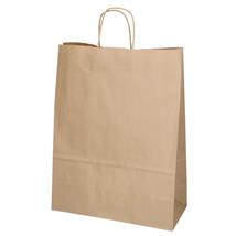 Papirpose med tvinnede håndtak (150) 450 x 170 x 480 mm | 110 gr | brun kraft 