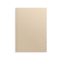 Skrivebok BURDE A5 linjer beige Notatbok 
