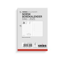 Bordkalender GRIEG 2025 Norsk Dagsoppslag | Refill 