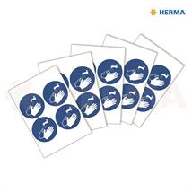 HERMA Etikett "Vask hendene" Ø10cm Informasjonsetikett for smittevern (20) 