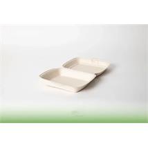 NoiBio matboks bagasse 1-rom 23 x 20,5 x 6,75 cm | 200 stk pr eske 