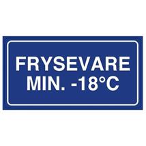 Etikett "Frysevare min -18*C" (500) 110 x 55 mm | Varseletikett 