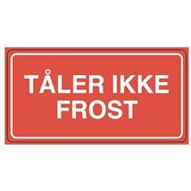 Varseletikett "TÅLER IKKE FROST"  (500) 110 x 55 mm 