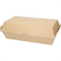 Take-Away boks 22,5X13x7,7 cm brun 200 stk pr kartong 