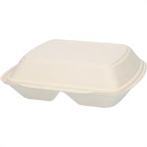 Matboks hvetestrå 2-rom 23,5 x 21,5 x 6cm | 200 stk pr eske 