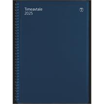 Timeavtale Spiral A4 blå 160Bl 