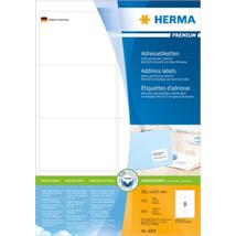 Etikett HERMA adr A4 99,1x67,7mm (600) Hvite permanent klebende etiketter 