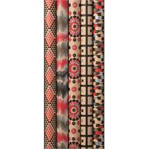 Gavepapir, ETHNIC ELEGANCE, småruller 2x0,7m, 5 ass. design, brunt kraftpapir 