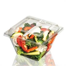 Vision salatbeger bunn 650 ml 116 x 116 x 93 mm, klar rpet (750 stk) 