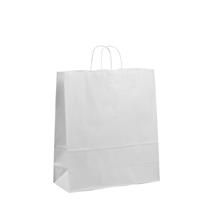 Toptwist® papirpose med tvinnede håndtak 450 x 170 x 480 mm | 100 gr | hvit. 