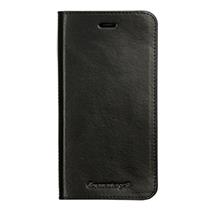 Fredriksberg 3 til iPhone 7 - sort Skinndeksel med lomme til kredittkort 